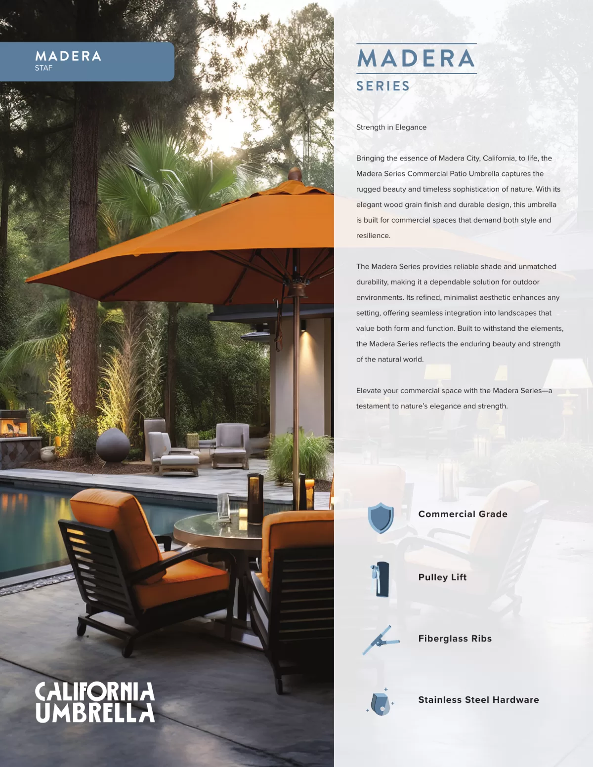 California Umbrella Commercial Catalog 2026, page 21