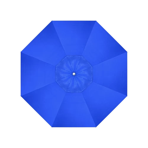 Newport Series 7.5 FT Square Commercial Patio Umbrella: Robust Aluminum Frame With Pulley Lift And Fiberglass Ribs