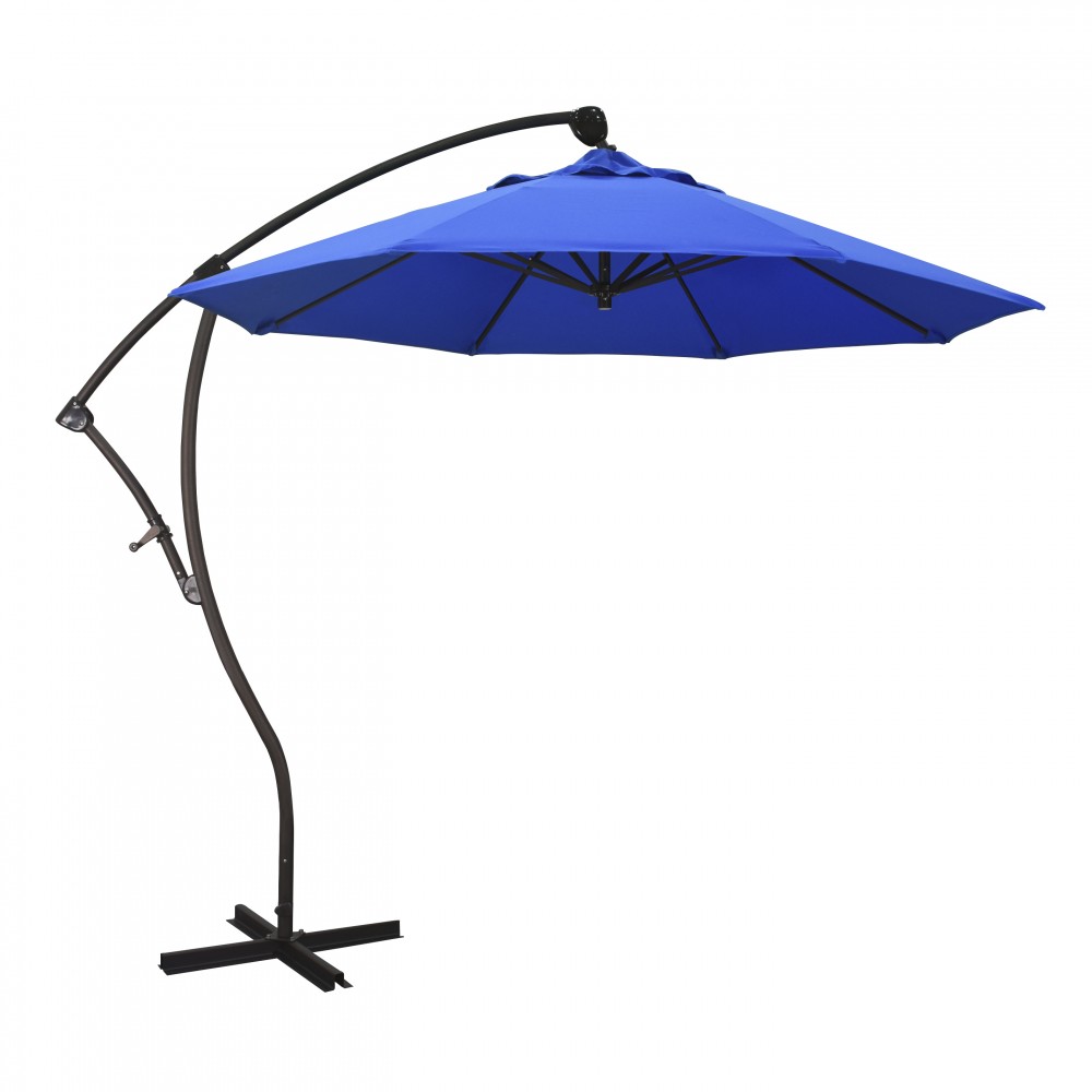 4m round patio umbrella PURPLE LEAF Outdoor 11 Feet for Pool Beige grips so that you can Jardinico Giant Sidepost Crank Color:Grey - Clear Visor