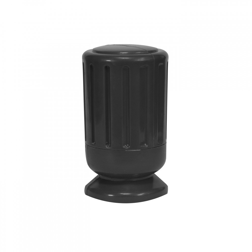 finial for patio umbrella Treasure Garden Push Button Market in Black and further securement by inserting the locking pin into umbrella pole Galtech International 132 Finial 9